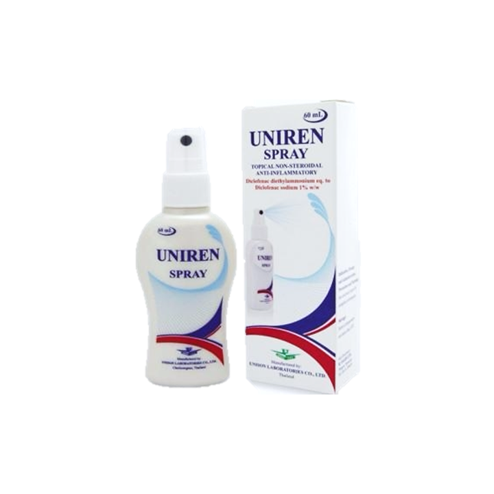 Uniren Spray สเปรย์คลายกล้ามเนื้อ ตัวยาฉีดใช้งานง่าย ซึมซับได้เร็ว