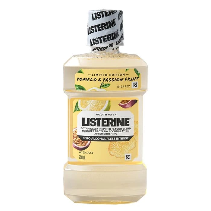 Listerine สูตร Mouthwash Pomelo & Passionfruit น้ำยาบ้วนปาก สูตรกลิ่นหอม รสาติหวานอมเปรี้ยว