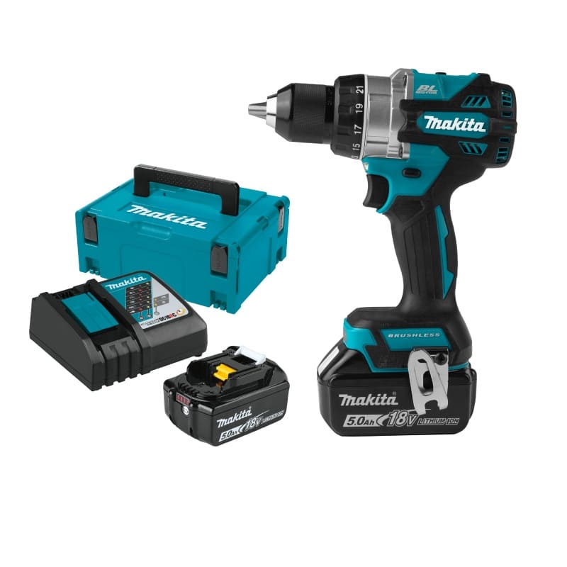 Makita รุ่น DDF486RTJ สว่านไร้สาย ประสิทธิภาพงานเจาะทำได้ต่อเนื่องไม่ต้องกลัวเปลืองแรง
