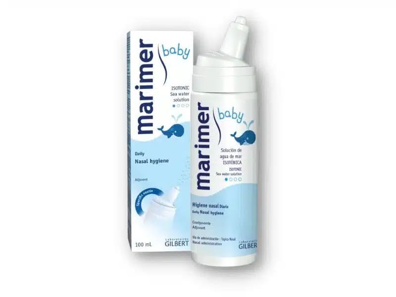MARIMER Baby น้ำเกลือล้างจมูก ดีไซน์การใช้แบบสเปรย์พร้อมพ่น ทำความสะอาดได้ผลเร็วและปลอดภัย